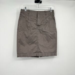 Banana Republic Heritage Straight Pencil Skirt 4 Brown Preppy Casual Summer
